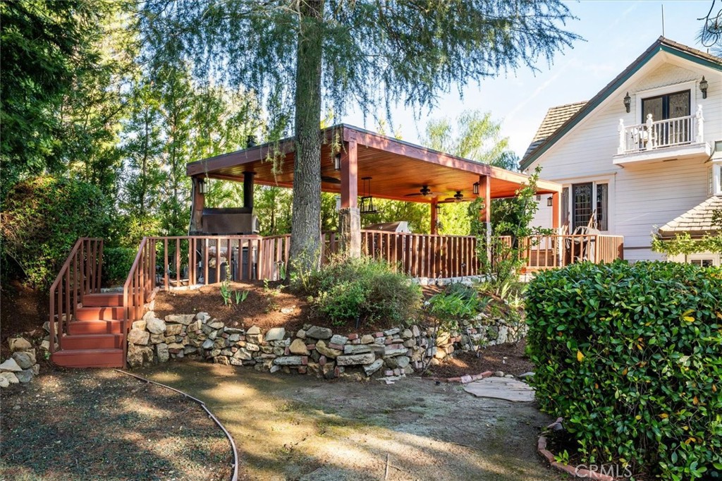 28933 Wagon Road Agoura Hills, CA 91301 - Photo 48 of 59 Backyard Elevated Covered Patio