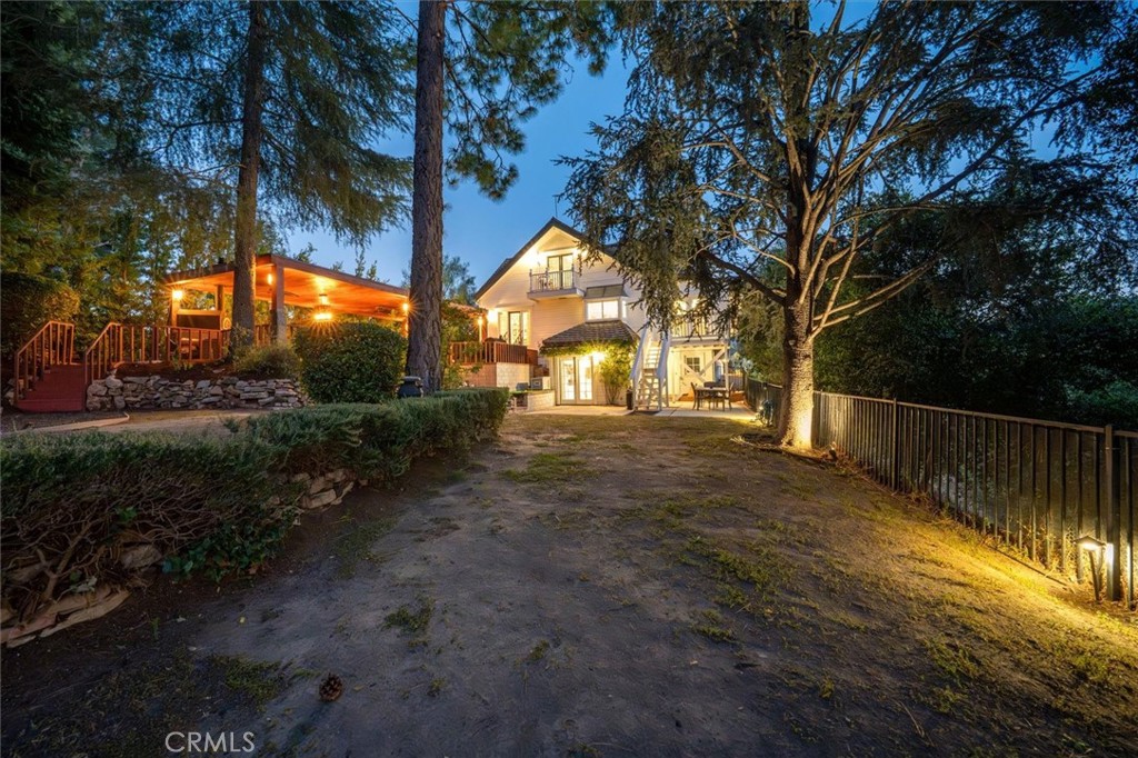 28933 Wagon Road Agoura Hills, CA 91301 - Photo 56 of 59 Back Yard at Twilight