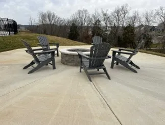 a view of outdoor space with garden