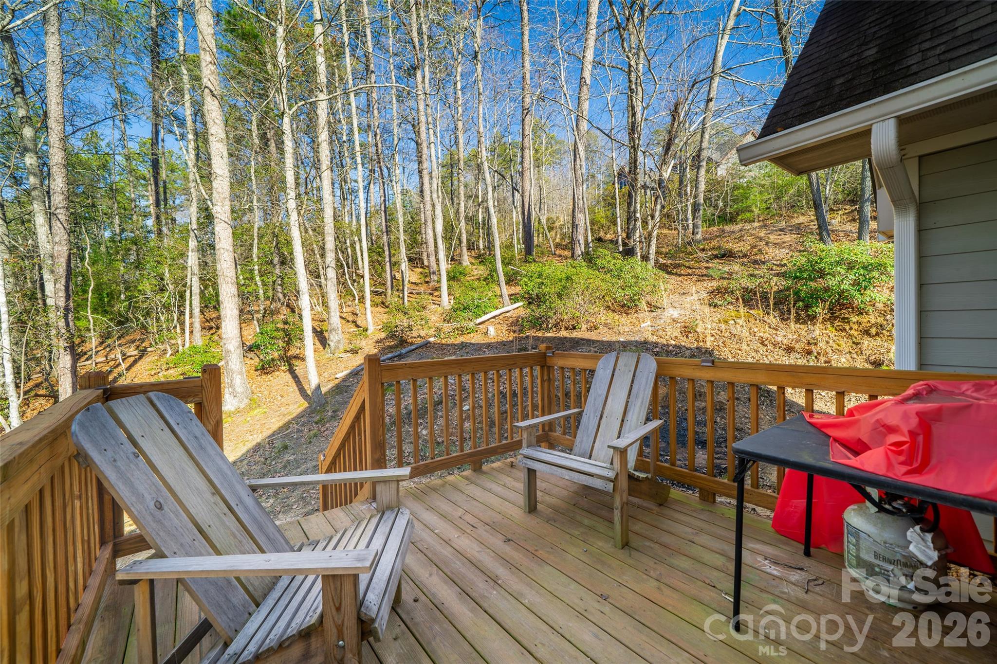 412 Masters View Drive Etowah, NC 28729 - Photo 26 of 30 a view of a chairs and table in the balcony