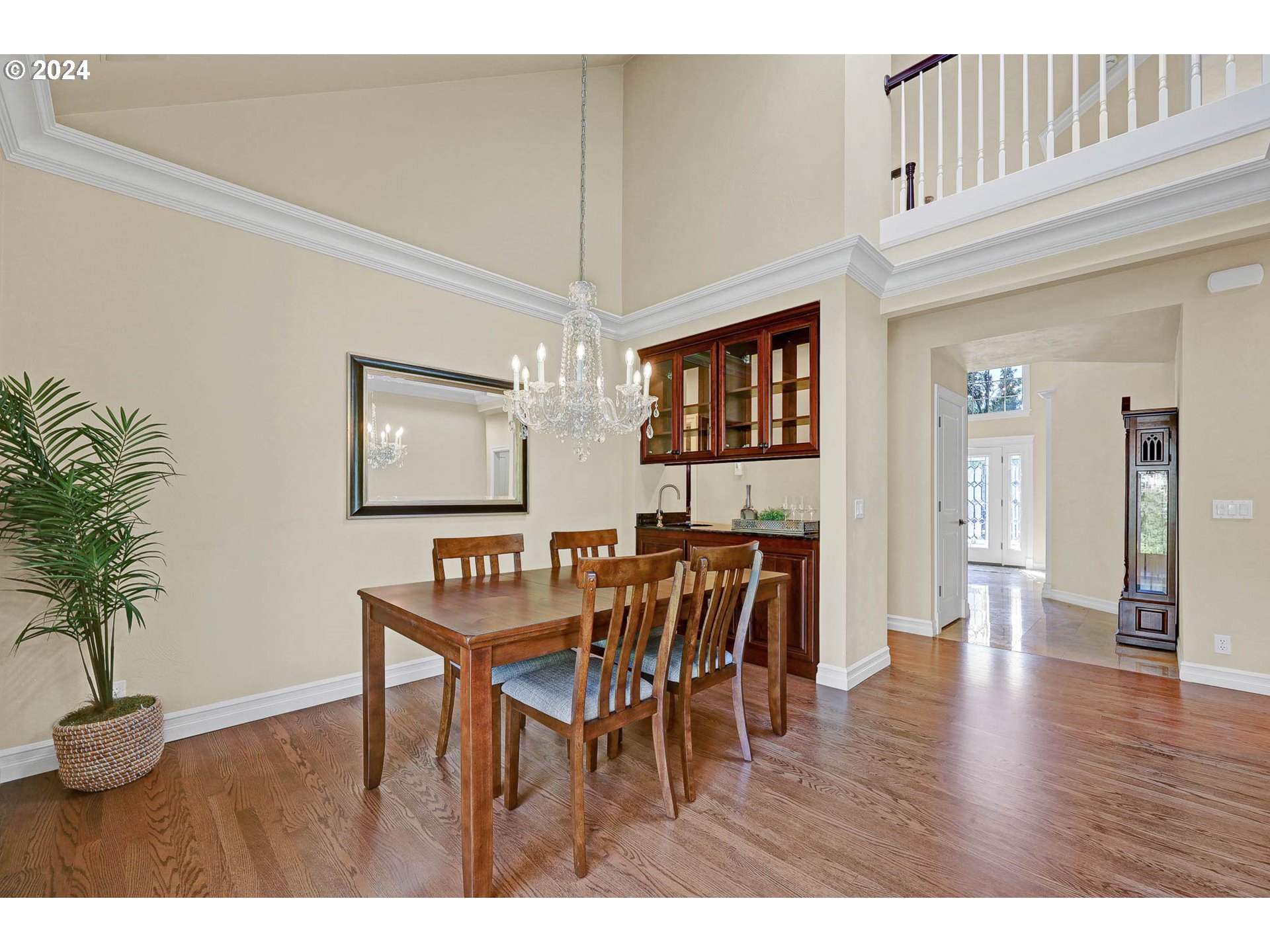 3469 River Pointe Drive Eugene, OR 97408 - Photo 17 of 48 a view of a dining room with furniture and wooden floor