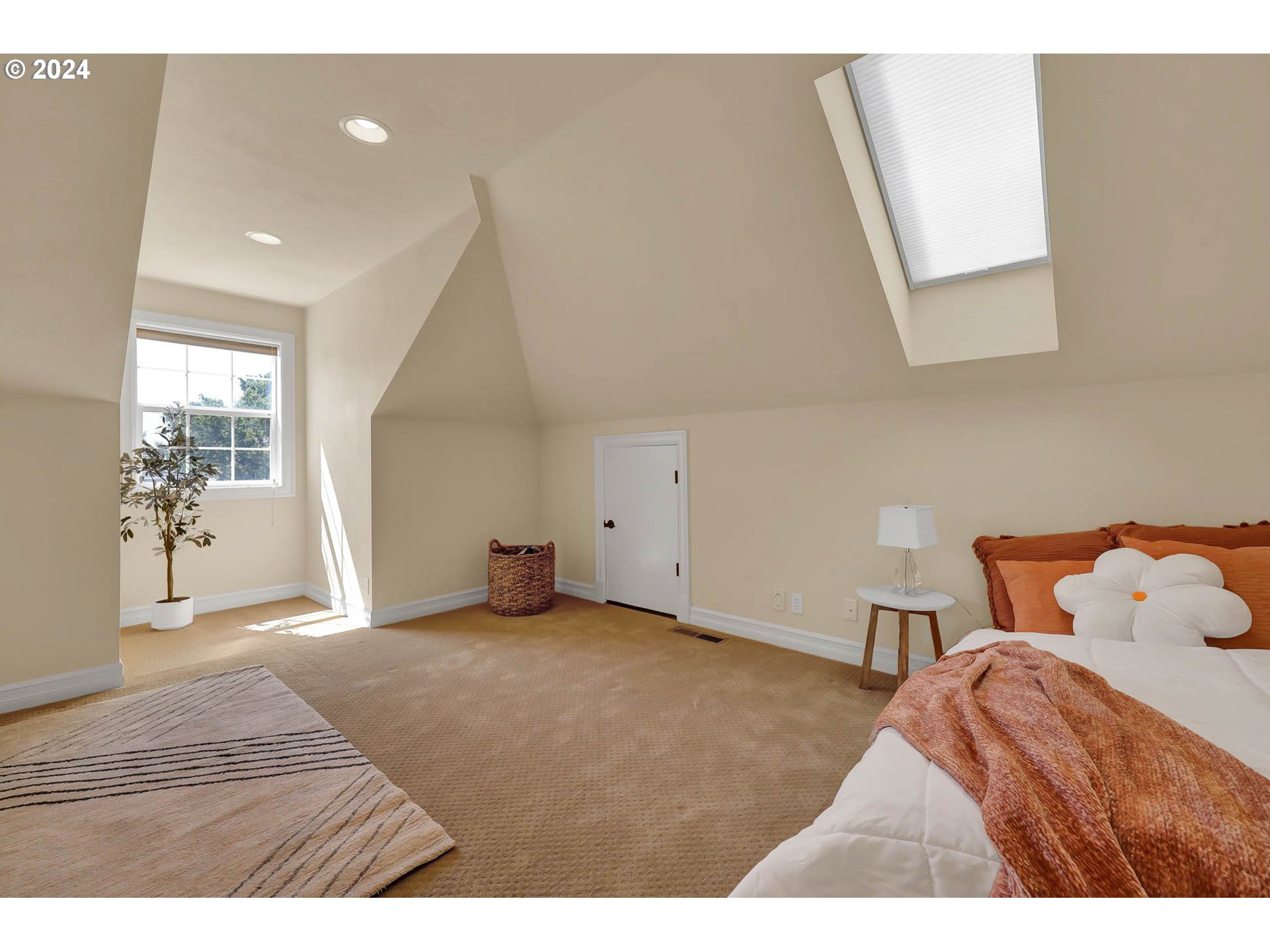 3469 River Pointe Drive Eugene, OR 97408 - Photo 29 of 48 a bedroom with a bed and a night stand