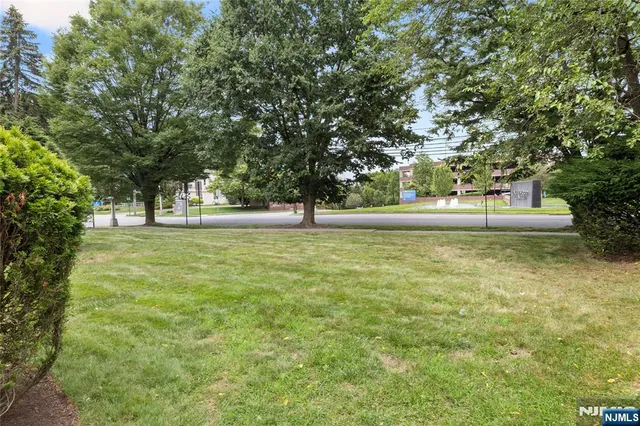 a view of pool with trees