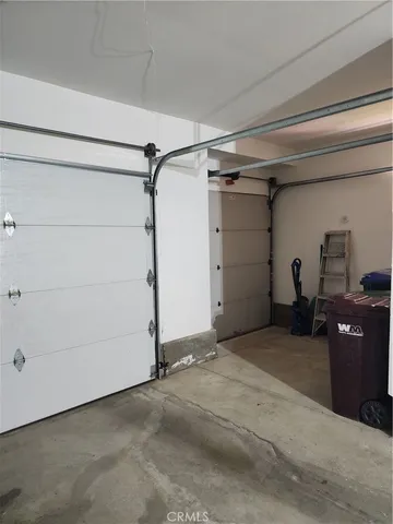 a view of a garage