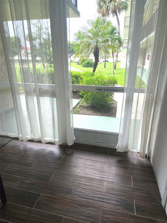 a view of front door