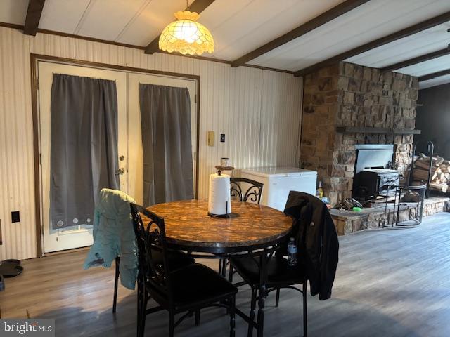 1375 Fried Meat Ridge Road Keyser, WV 26726 - Photo 20 of 52 a view of a dining room with furniture and wooden floor