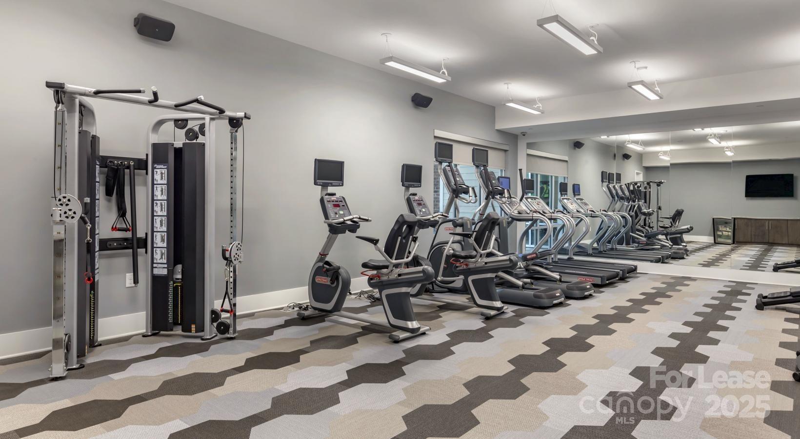 6805 Walnut Branch Lane, Unit 222 Charlotte, NC 28277 - Photo 9 of 22 a view of a room with gym equipment
