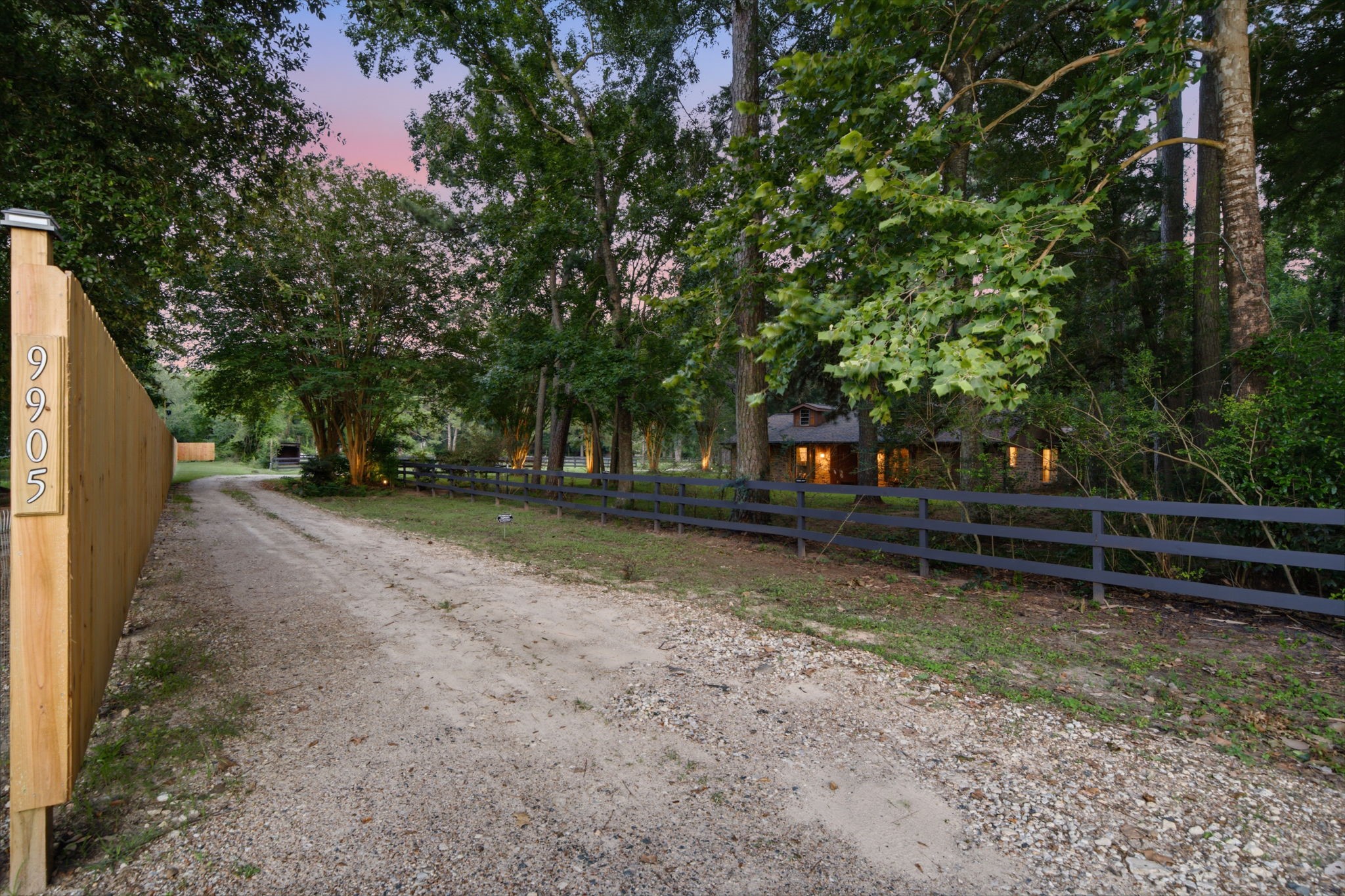 9905 Kleppel Road Tomball, TX 77375 - Photo 2 of 37 Private Gated Entrance