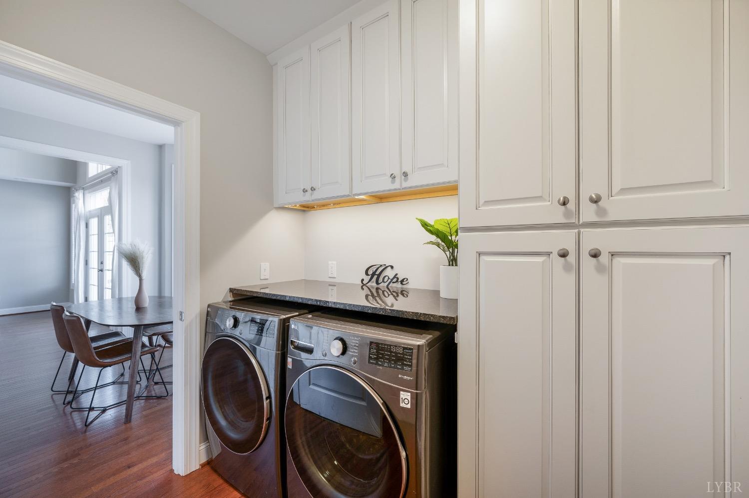 4802 Old Boonsboro Road Lynchburg, VA 24503 - Photo 29 of 57 a view of a storage and utility room with washer and dryer