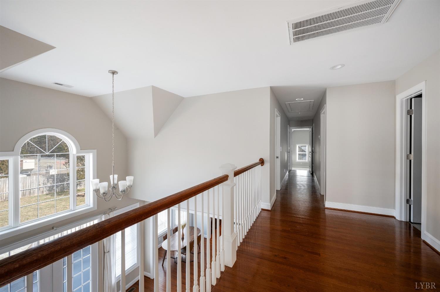 4802 Old Boonsboro Road Lynchburg, VA 24503 - Photo 35 of 57 a view of a hallway view with wooden floor and staircase