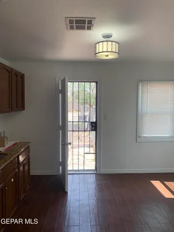 a close view of sink and microwave