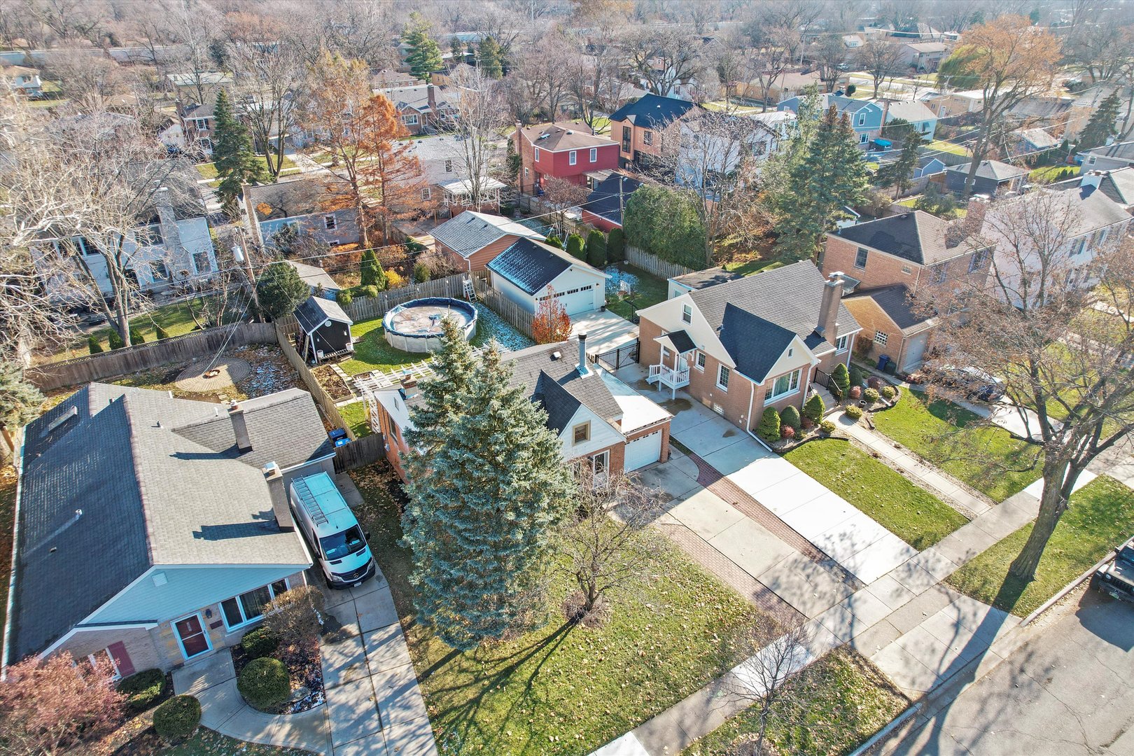 735 Forest Road La Grange Park, IL 60526 - Photo 22 of 31 an aerial view of a residential houses with outdoor space