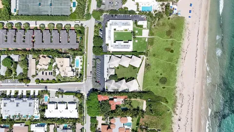 a view of a city with lots of green space