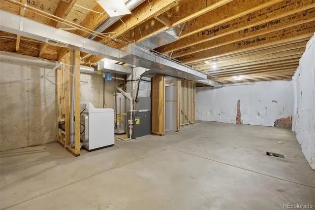 a view of a house with a white door