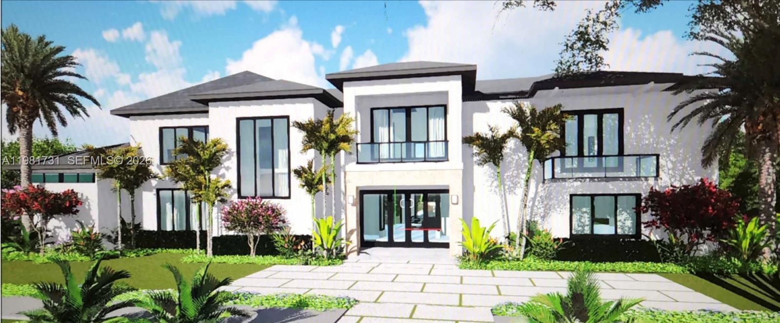 8045 Southwest 128th Street Pinecrest, FL 33156 - Photo 2 of 11 a front view of a house with garden