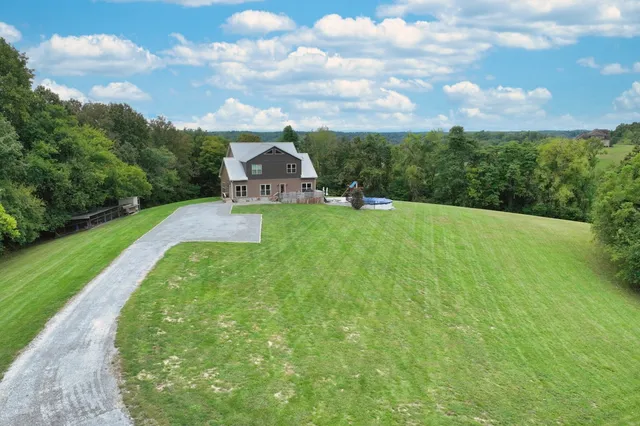 a view of a terrace with a garden