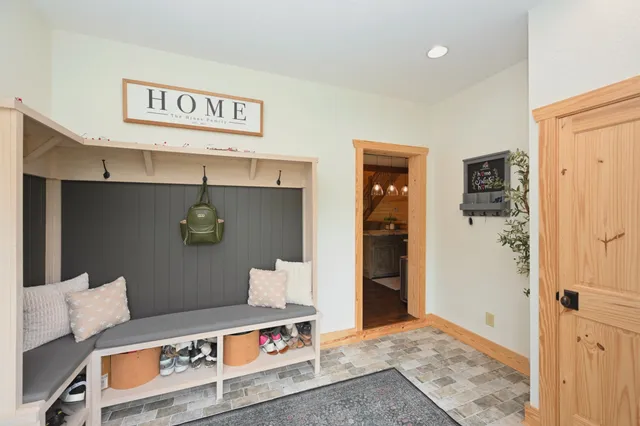 a view of kitchen and utility room
