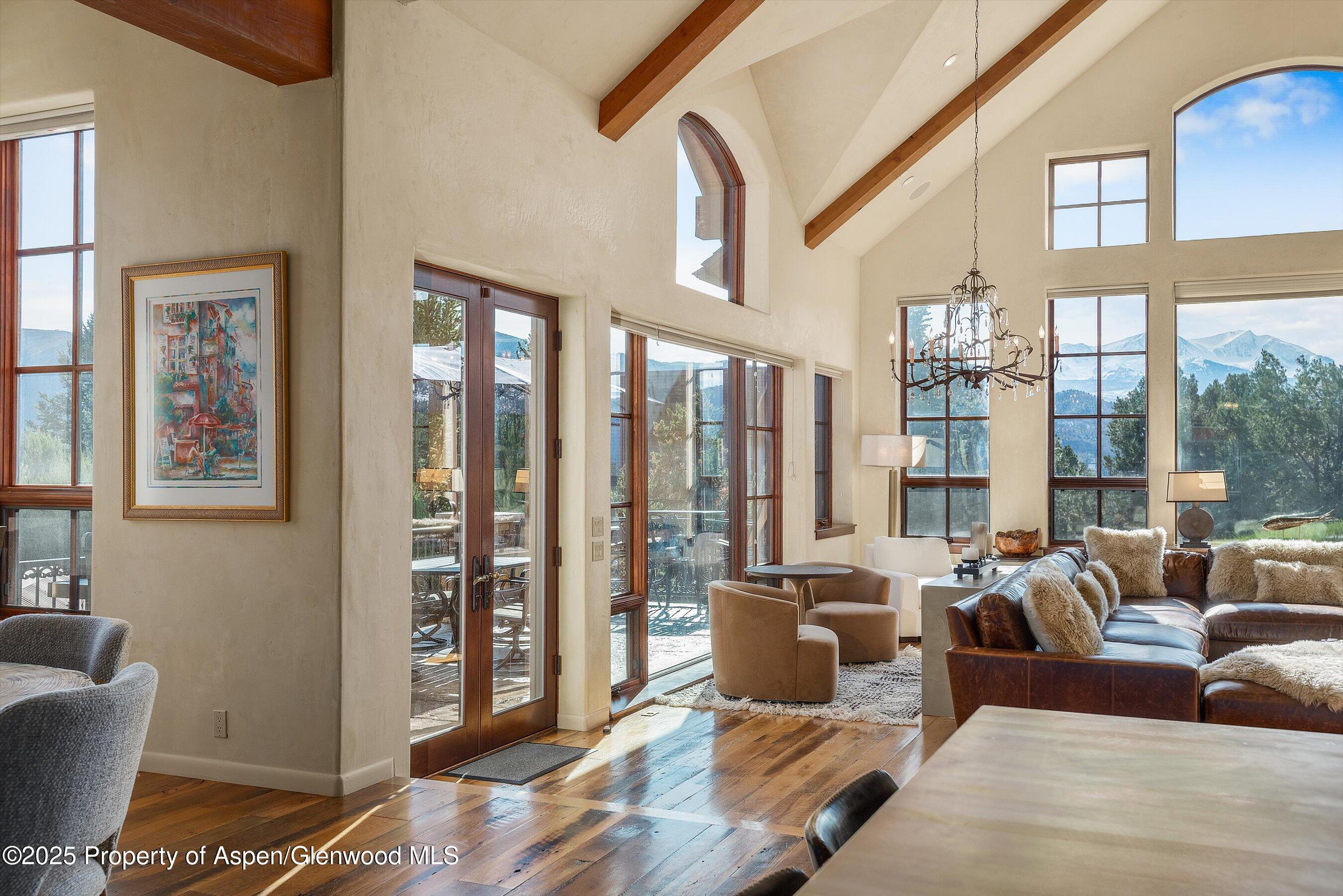 202 Ridge Road Basalt, CO 81621 - Photo 17 of 74 View from kitchen to living room