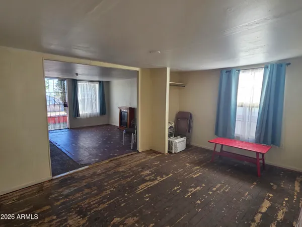 a view of a livingroom with a staircase
