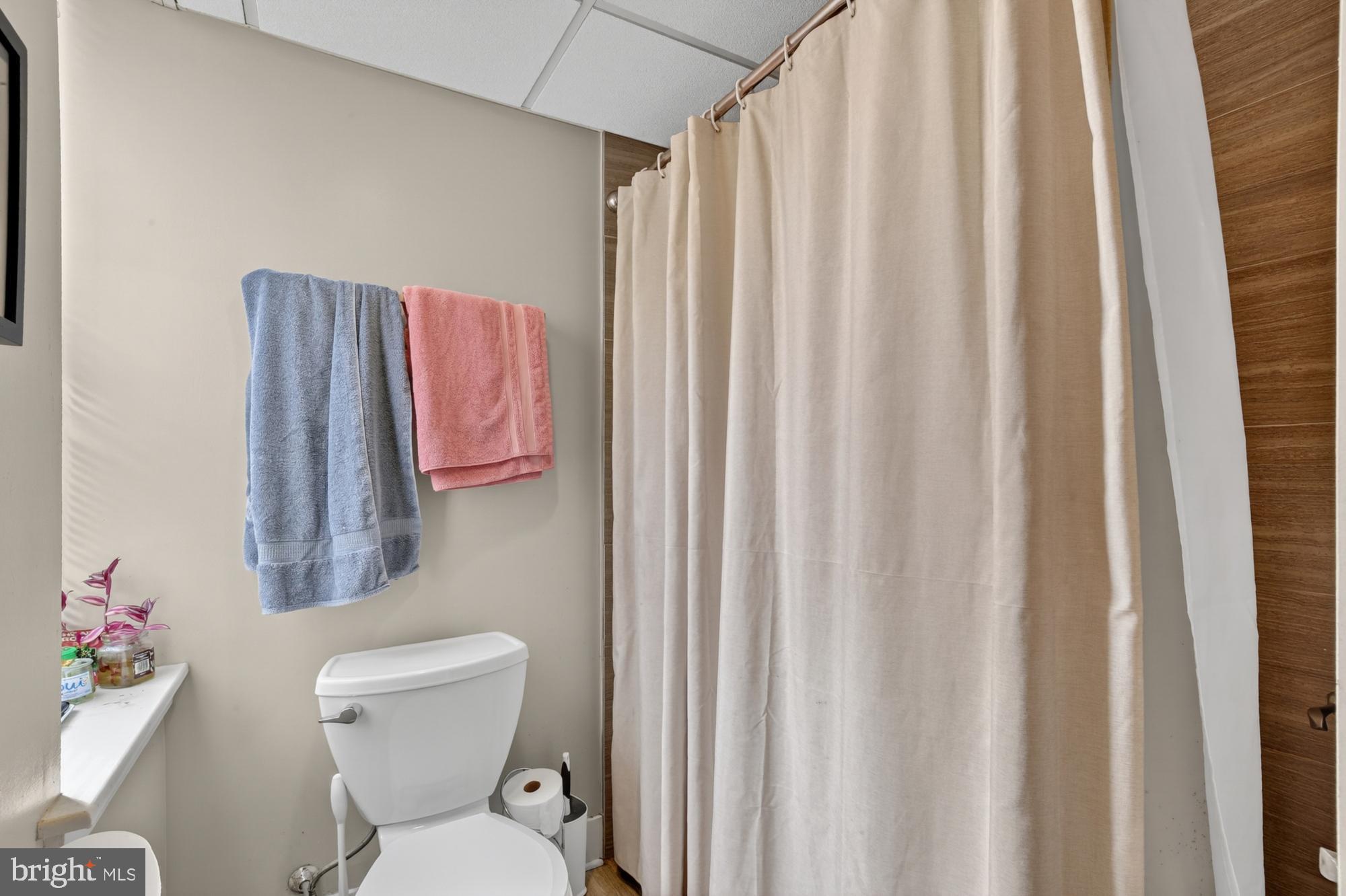 709 North 3rd Street, Unit 3 Philadelphia, PA 19123 - Photo 6 of 17 a white toilet sitting next to a shower curtain