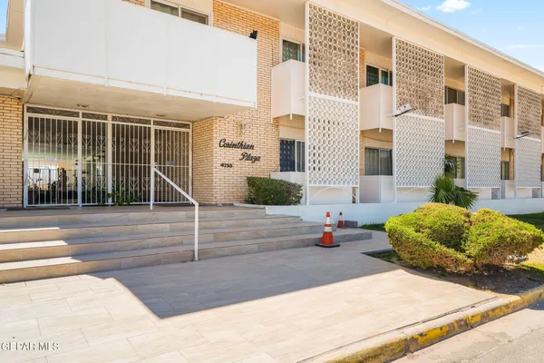 a view of a building with street view