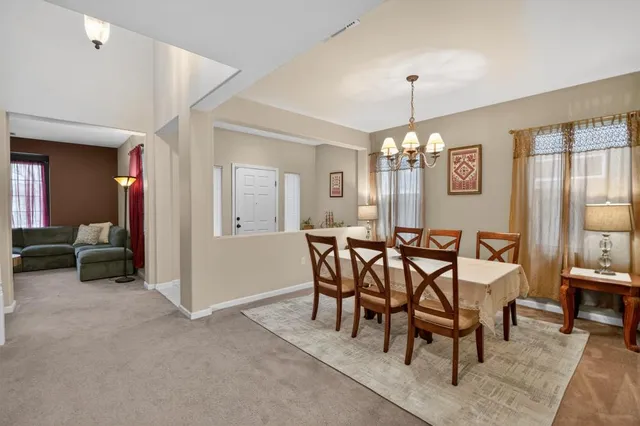 a view of entryway and workspace