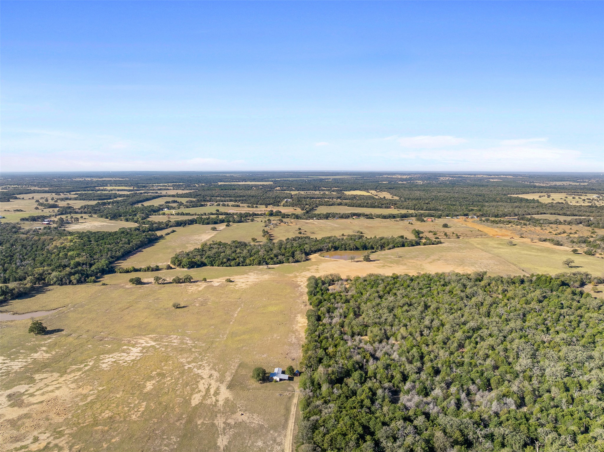 0 Stockade Ranch Road Paige, TX 78659 - Photo 13 of 37 Aerial view of sparsely populated area