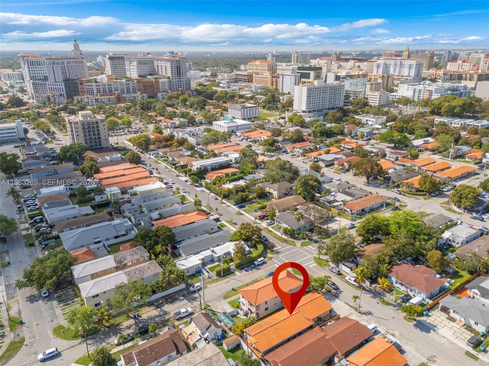3572 Southwest 25th Street Miami, FL 33133 - Photo 17 of 18 an aerial view of city and lake