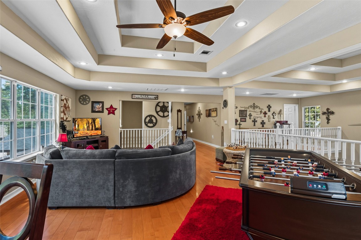 200 Trott Lane Point Blank, TX 77364 - Photo 24 of 50 a living room with furniture and a flat screen tv