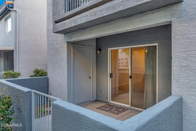 a view of an front door