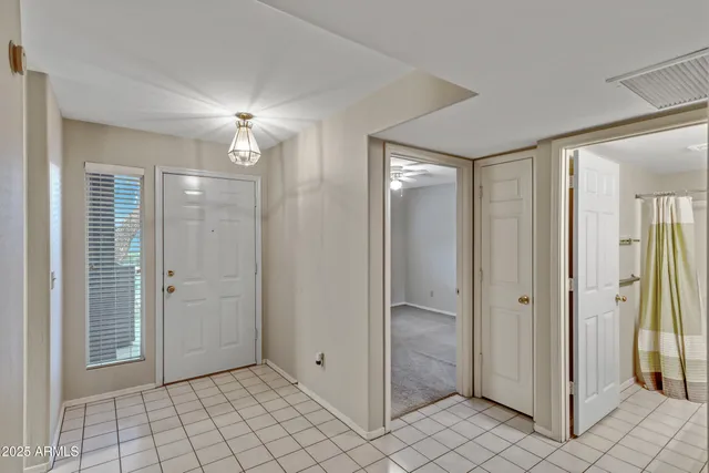 a view of an empty room