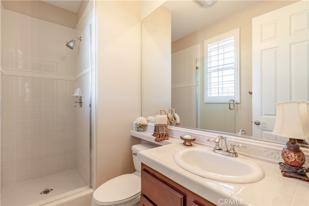 4023 Elderberry Circle Corona, CA 92882 - Photo 55 of 74 a bathroom with a sink toilet and shower