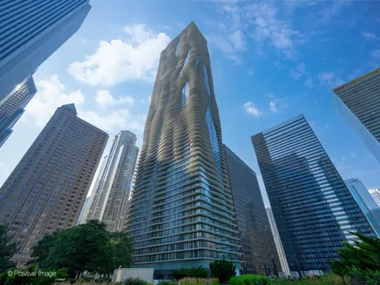a view of a tall building