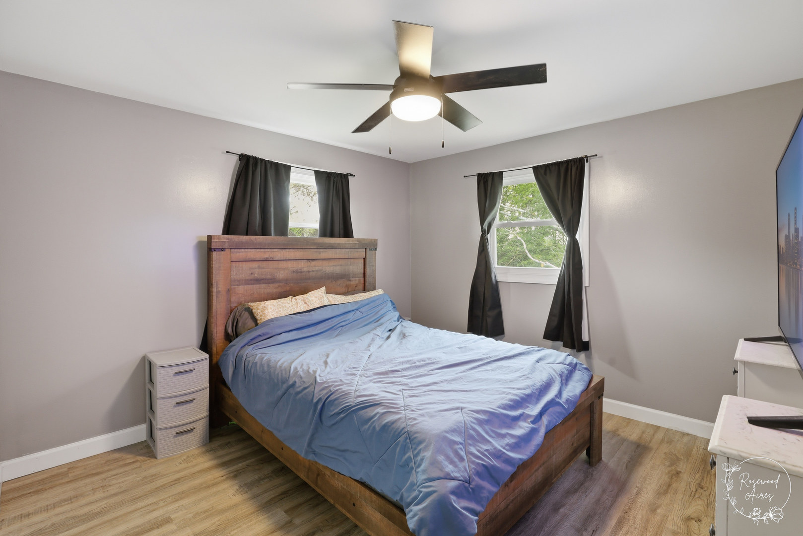 235 East 2740s Road Kankakee, IL 60901 - Photo 12 of 22 a bedroom with a bed and a large mirror
