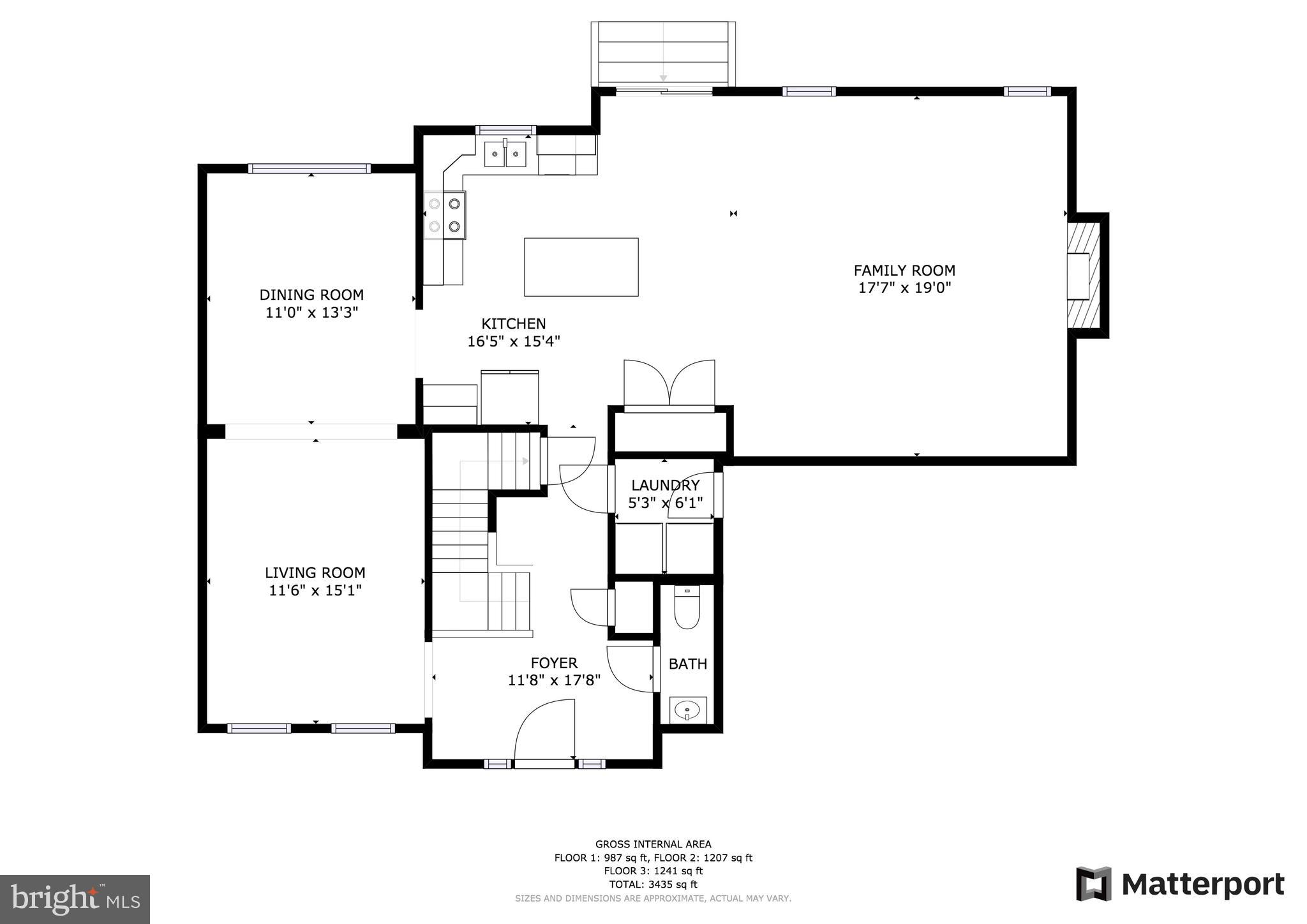 1748 Canal Run Drive Point of Rocks, MD 21777 - Photo 43 of 44 Main Level Floor Plan