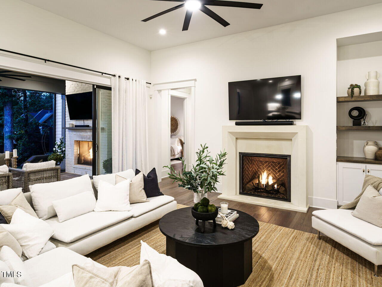 602 Shelley Road Raleigh, NC 27609 - Photo 22 of 64 013-1280x960-living-room-night