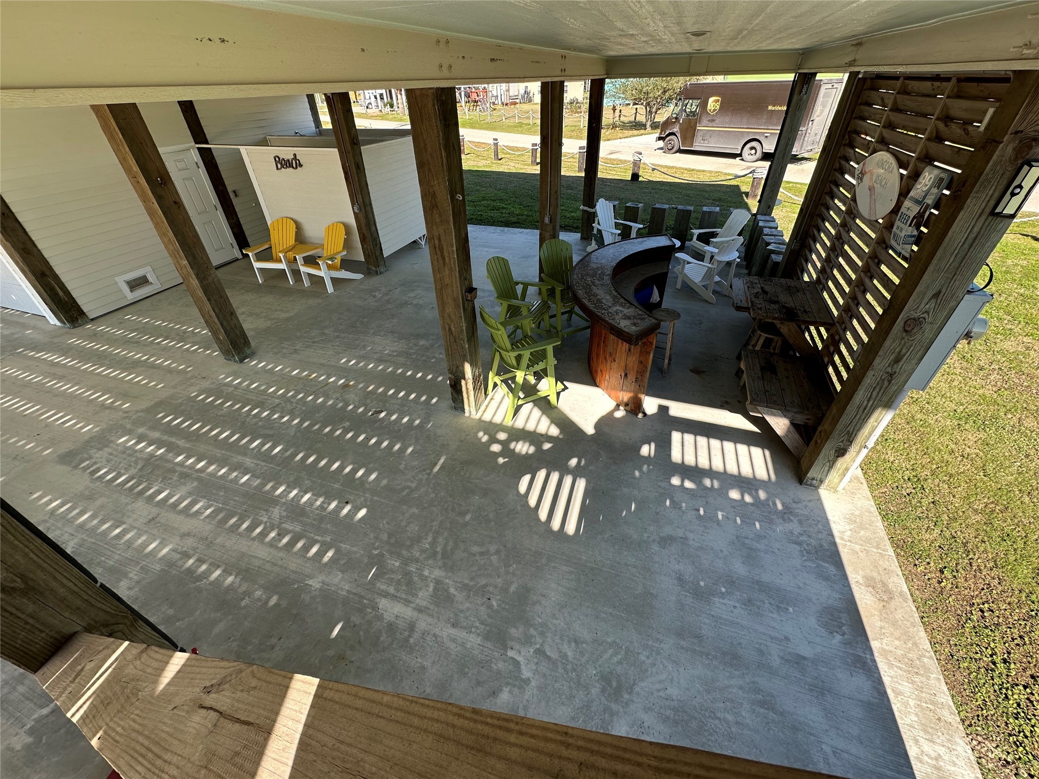 2429 Sand Castle Crystal Beach, TX 77650 - Photo 11 of 46 a view of a livingroom with furniture and front door