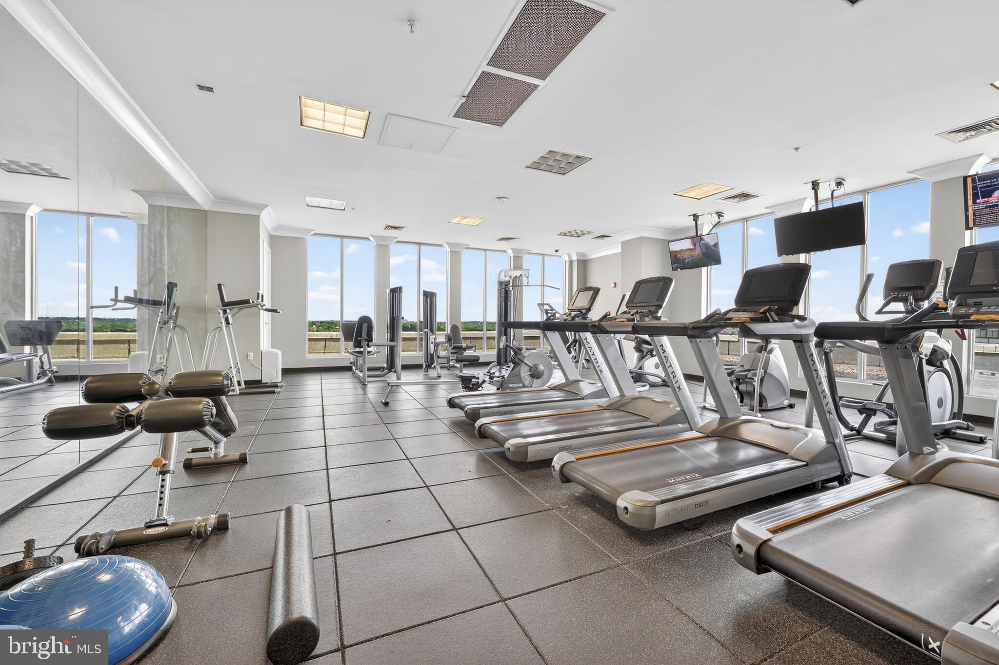 851 North Glebe Road, Unit 1301 Arlington, VA 22203 - Photo 72 of 84 Penthouse Gym - Your Workout Just Got an Upgrade!
