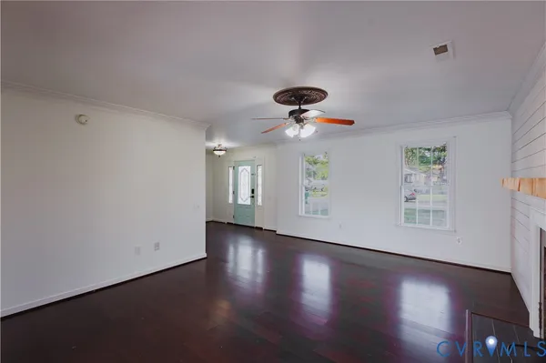 a view of an empty room