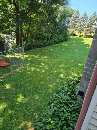 a house view with a garden space