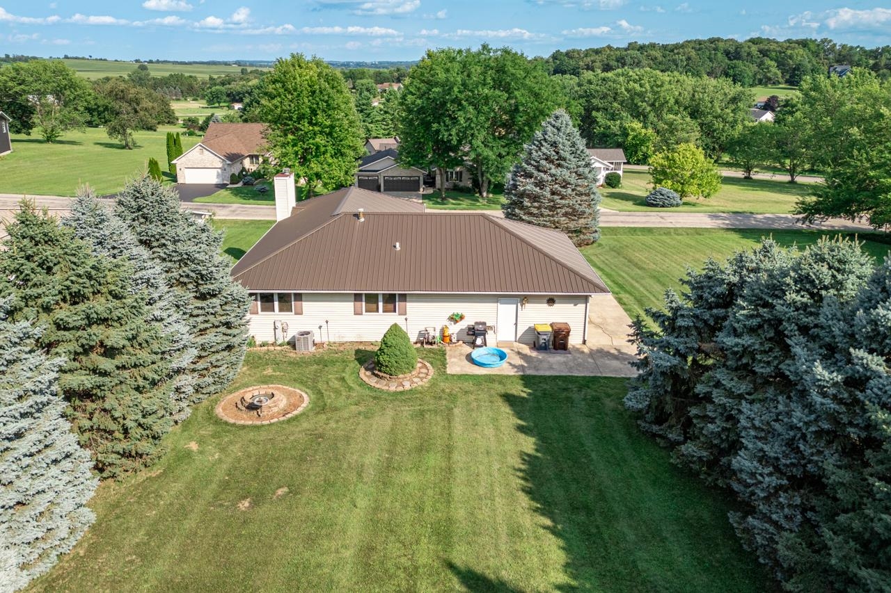 1726 Baintree Road Lake Summerset, IL 61019 - Photo 35 of 39 an aerial view of a house with yard pool patio and outdoor seating