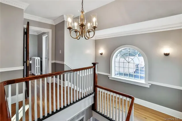 a view of an entryway wooden floor
