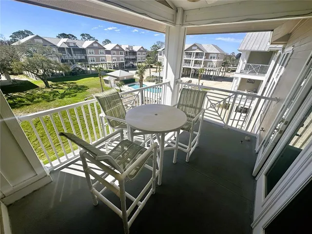 a view of a building with a outdoor space