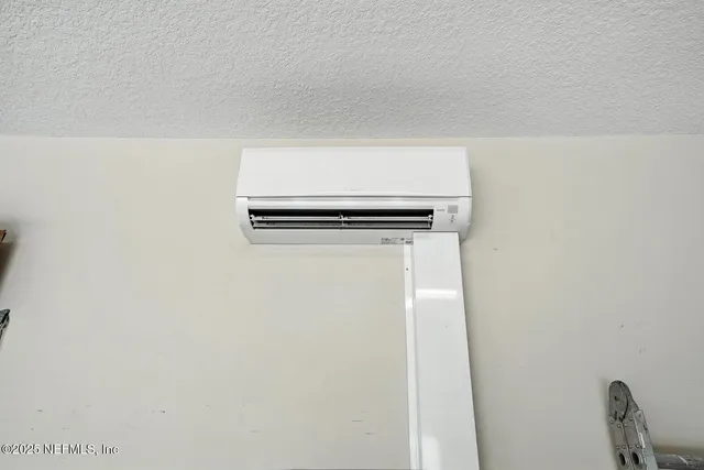 a bathroom with a shower curtain