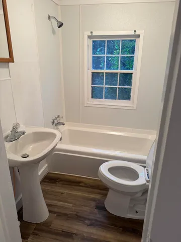 a bathroom with a sink and a toilet