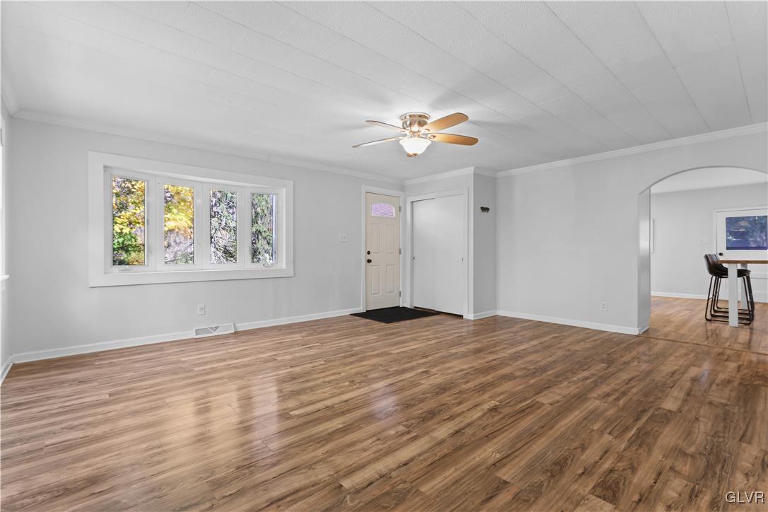 1802 Moselem Spring Road Hamburg, PA 19526 - Photo 11 of 50 a view of empty room with wooden floor and fan