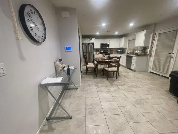 a view of a hallway with elevator