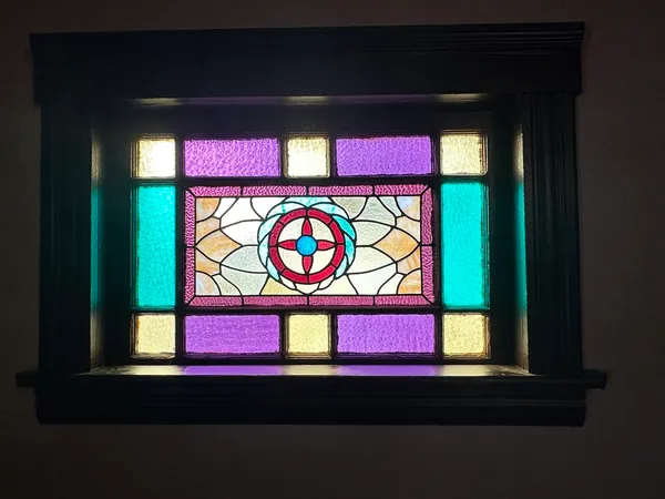 a view of a door with a door