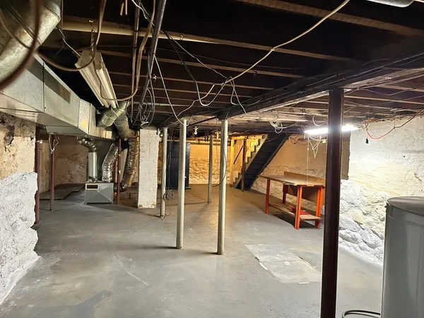 a view of water heater room