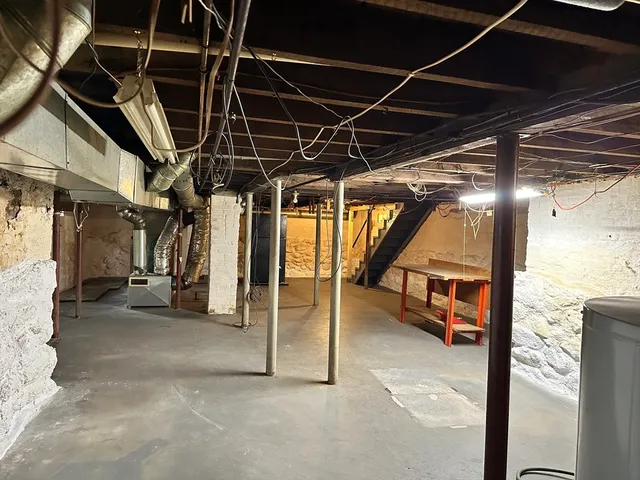 a view of water heater room